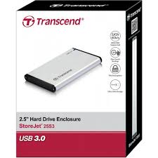 TRANSCEND STOREJET USB3.1 SSD & HDD 2.5 ENCLOSURE
